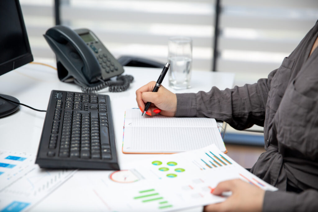 Business Finance Support | Davenports Accountancy Finance professional managing business accounts and financial records